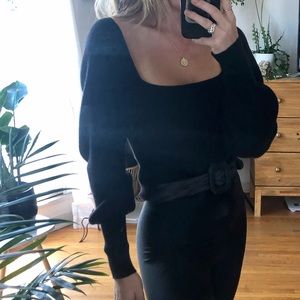 Reformation Square Neck Sweater